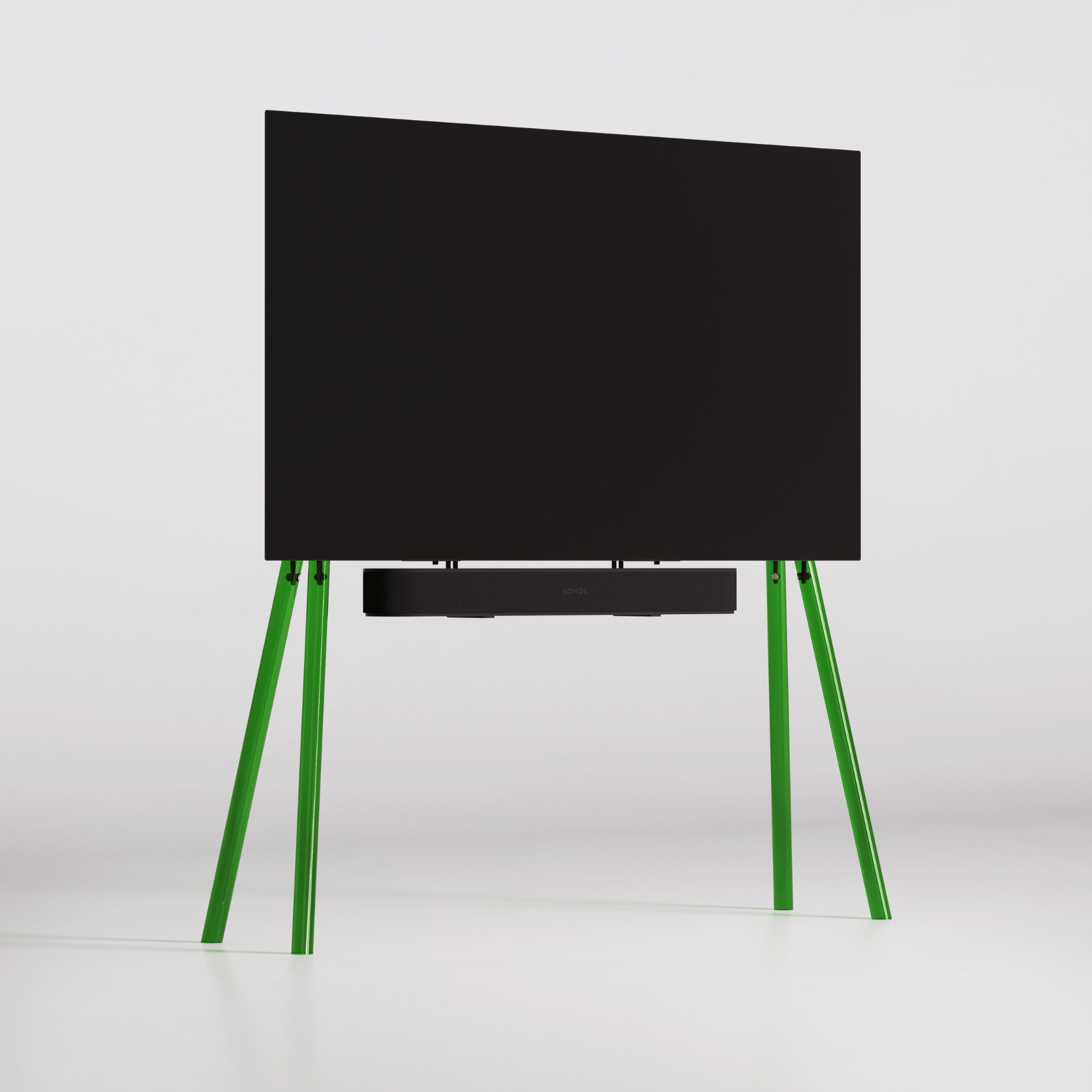 JALG TV-Stand Acrylic / Green 42" - 55"